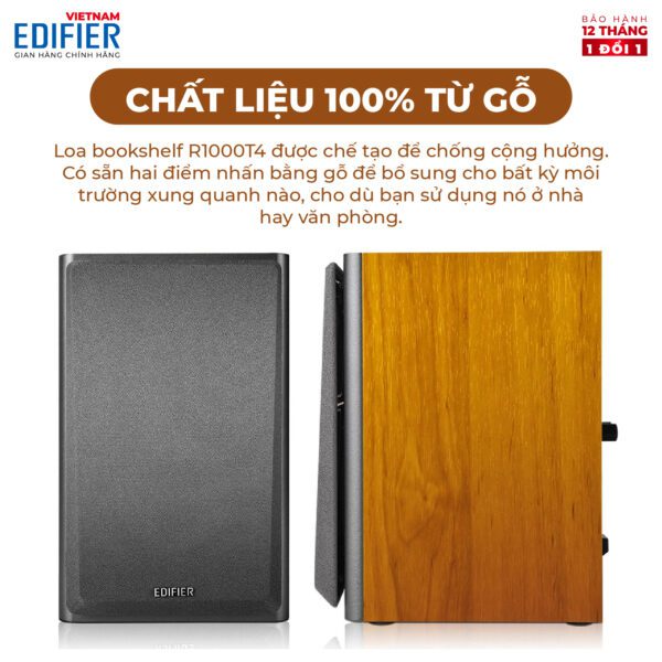 Bộ loa Bookshelf Hifi cao cấp EDIFIER R1000T4 - Hình ảnh 3