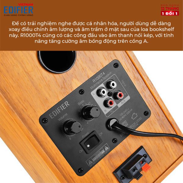 Bộ loa Bookshelf Hifi cao cấp EDIFIER R1000T4 - Hình ảnh 5