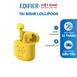 EDIFIER Lollipods Pikachu đậm chất cá tính dành riêng cho fan của Pokemon