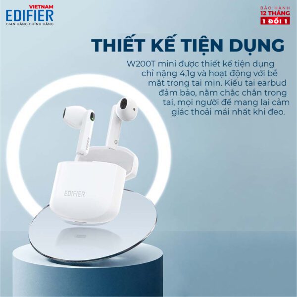 Tai nghe không dây EDIFIER W200T Mini - Hình ảnh 8