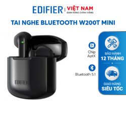 Tai nghe không dây Bluetooth 5.1 EDIFIER W200T Mini - Đen