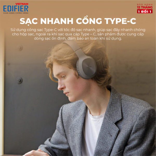 Tai nghe không dây EDIFIER W600BT - Hình ảnh 3