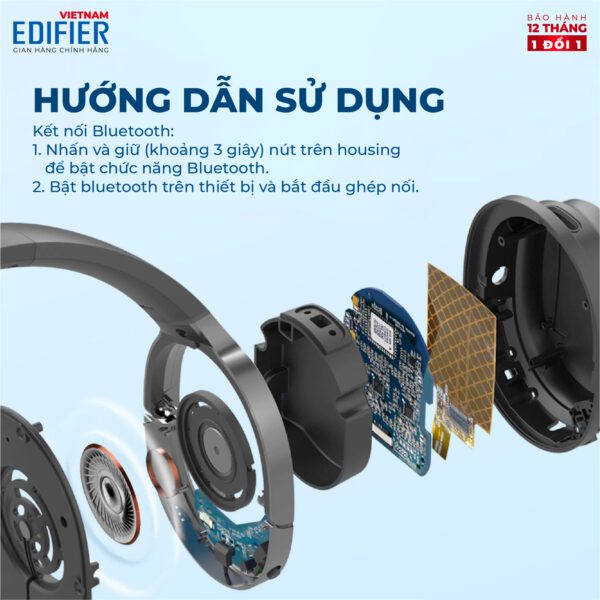Tai nghe không dây EDIFIER W600BT - Hình ảnh 5