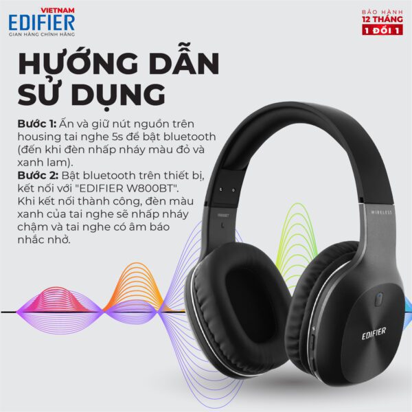 Tai nghe không dây EDIFIER W800BT Plus - Hình ảnh 5