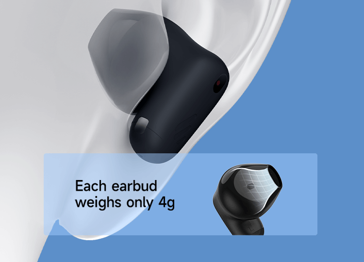 Tai nghe TWS EDIFIER T10 Chính Hãng | Bluetooth 5.4, Pin 26h, IP54 40 Edifier T10 Thiết kế công thái học, nhẹ và thoải mái