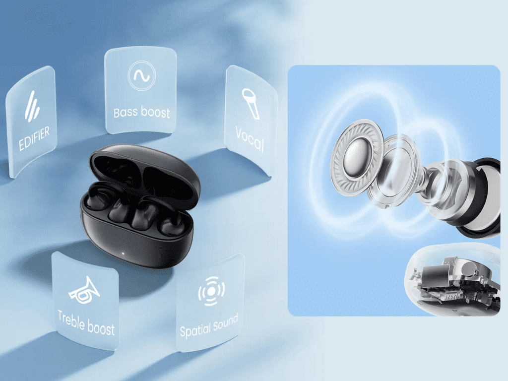 Tai Nghe Kẹp Vành Tai Edifier Comfo Q 48 Trình Điều Khiển Động 12mm Cho Âm Thanh Chi Tiết