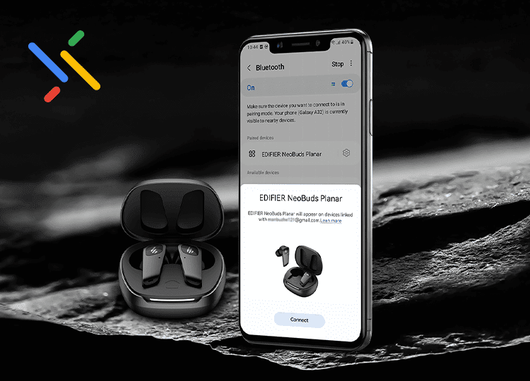 Tai nghe nhét tai không dây Edifier Planar Bluetooth 5.4 27 Google Fast Pair – Ghép nối nhanh chóng