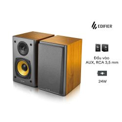 Loa bookshelf Edifier R1000T4 – 2.0 công suất 24W, driver 4″ & tweeter màng lụa (Like New)-Nâu
